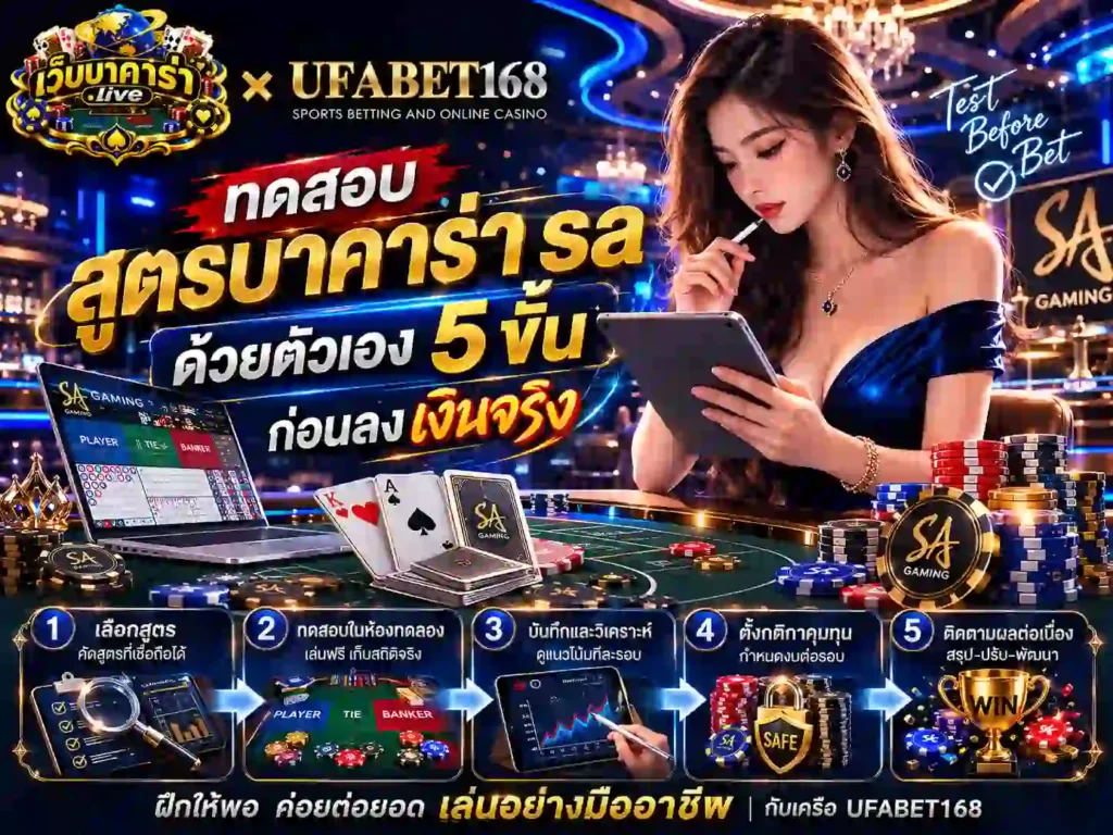 ทดสอบ สูตรบาคาร่า sa ด้วยตัวเองห้าขั้น ก่อนลงเงินจริง