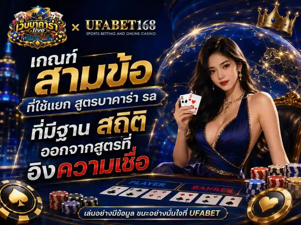เกณฑ์สามข้อที่ใช้แยก สูตรบาคาร่า sa ที่มีฐาน สถิติ