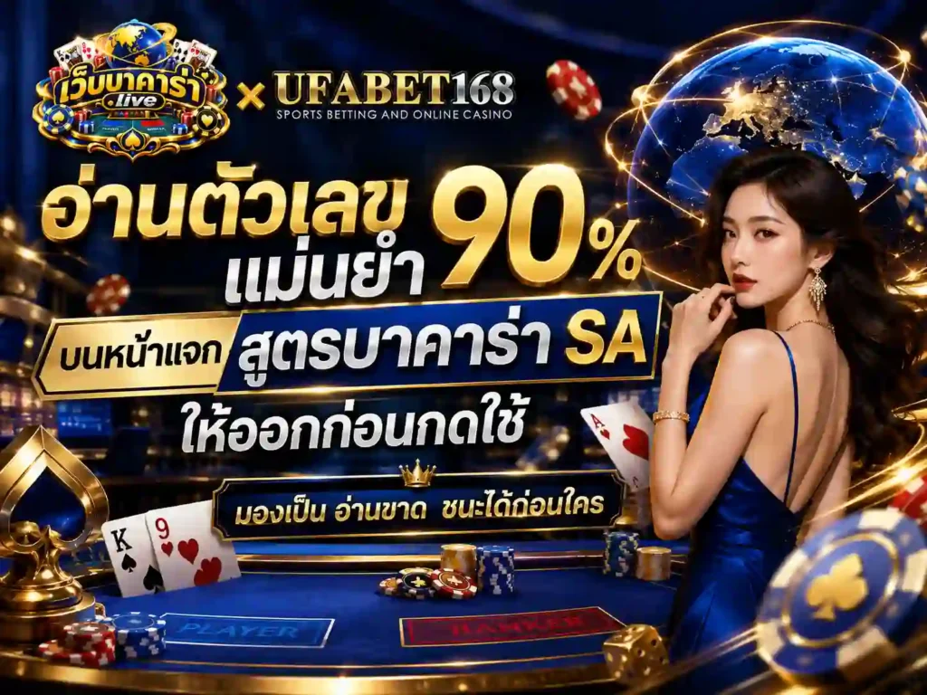 อ่านตัวเลข แม่นยำ 90% บนหน้าแจก สูตรบาคาร่า ให้ออกก่อนกดใช้