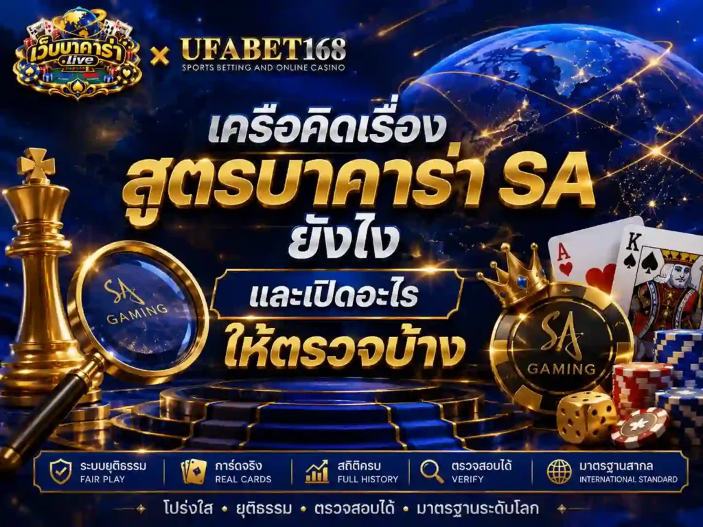 เครือคิดเรื่อง สูตรบาคาร่า sa ยังไง และเปิดอะไรให้ตรวจบ้าง