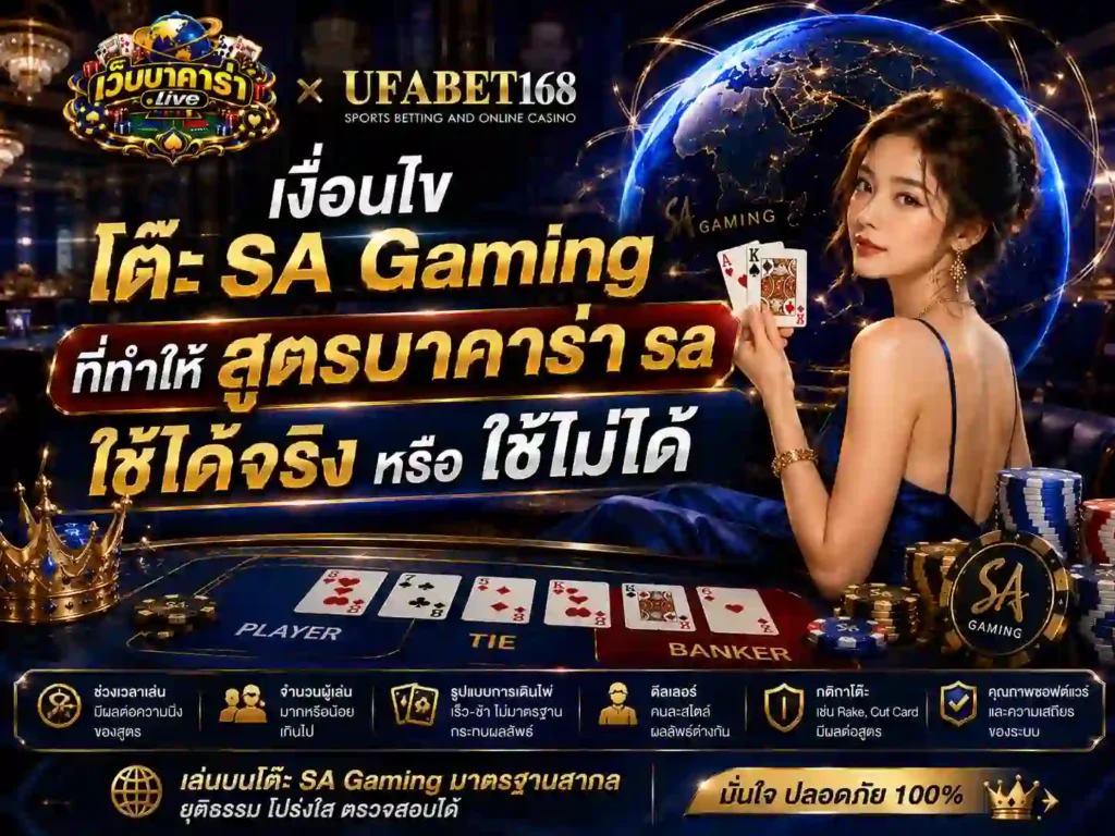 เงื่อนไข โต๊ะ SA Gaming ที่ทำให้ สูตรบาคาร่า sa ใช้ได้จริง